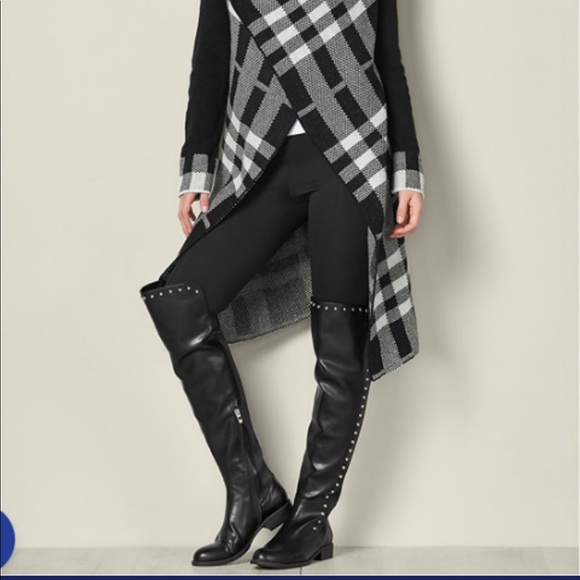 studded over the knee boots